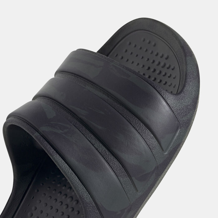 adidas Men's Adilette Flow Slides Grey adidas Men's Adilette Flow Slides Grey image number 5