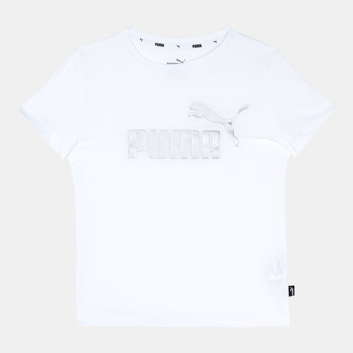 PUMA Kids' Essentials+ Logo T-Shirt White PUMA Kids' Essentials+ Logo T-Shirt White image number 0
