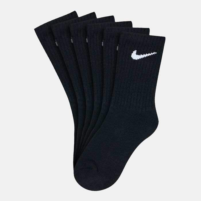 Nike Kids' Basic Pack Crew Socks (3 Pack) Black Nike Kids' Basic Pack Crew Socks (3 Pack) Black image number 0