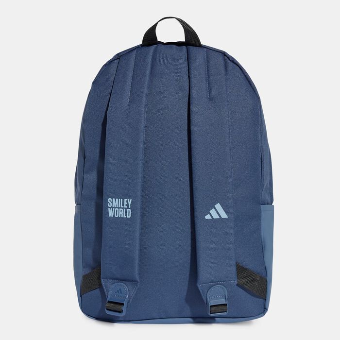 adidas Kids' Smiley World Backpack Black adidas Kids' Smiley World Backpack Black image number 1