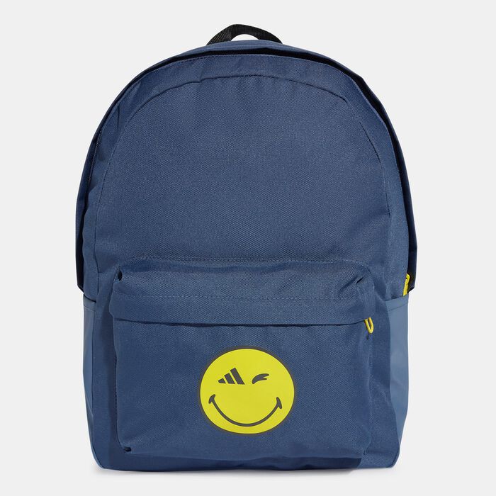 adidas Kids' Smiley World Backpack Black adidas Kids' Smiley World Backpack Black image number 0