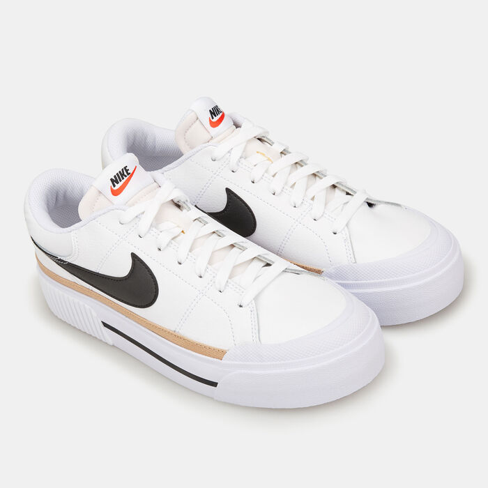 Nike Women's Court Legacy Lift Shoes White Nike Women's Court Legacy Lift Shoes White image number 1
