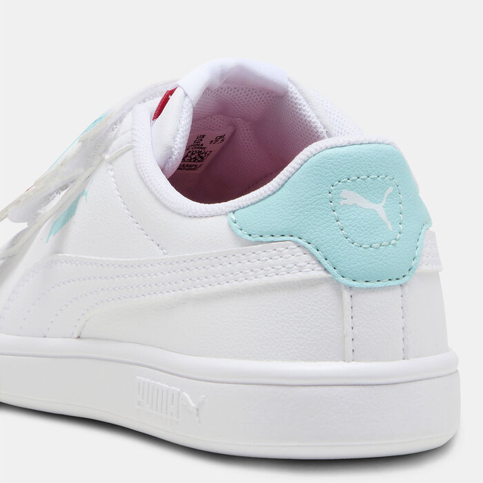 PUMA Kids' Smash 3.0 Badges Shoes White PUMA Kids' Smash 3.0 Badges Shoes White image number 5